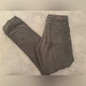 Ermenegildo Zegna Luxury Cotton Men's Jeans in Charcoal Gray - 34 Waist